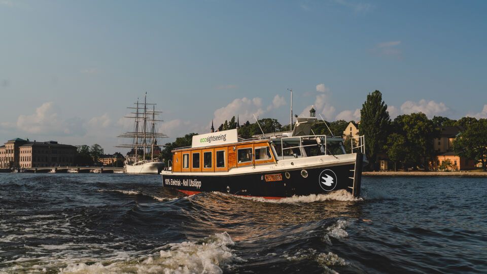 electrical boat meeting venue waterfront Stockholm