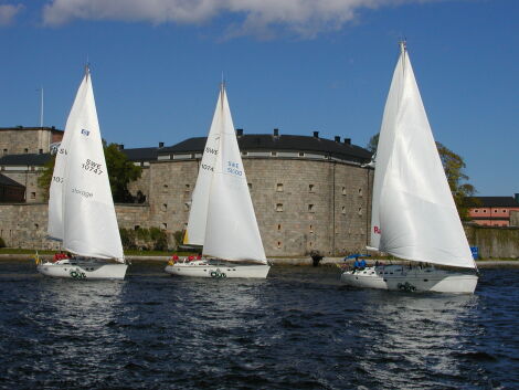 sailing boats in Vaxholm 