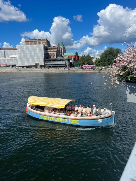 sightseeing ride boat water stockholm